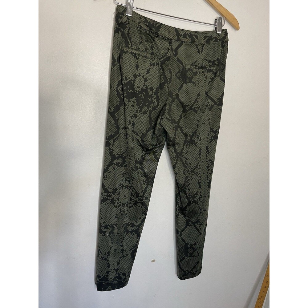 Lululemon Jet Crop Slim Luxtreme Snake print Green Pull On Joggers Womens 4 - Picture 5 of 7